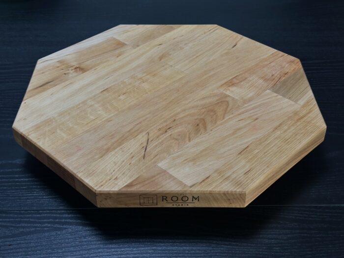 Rotējošā koka paplāte Lazy Susan no eļļota alkšņa