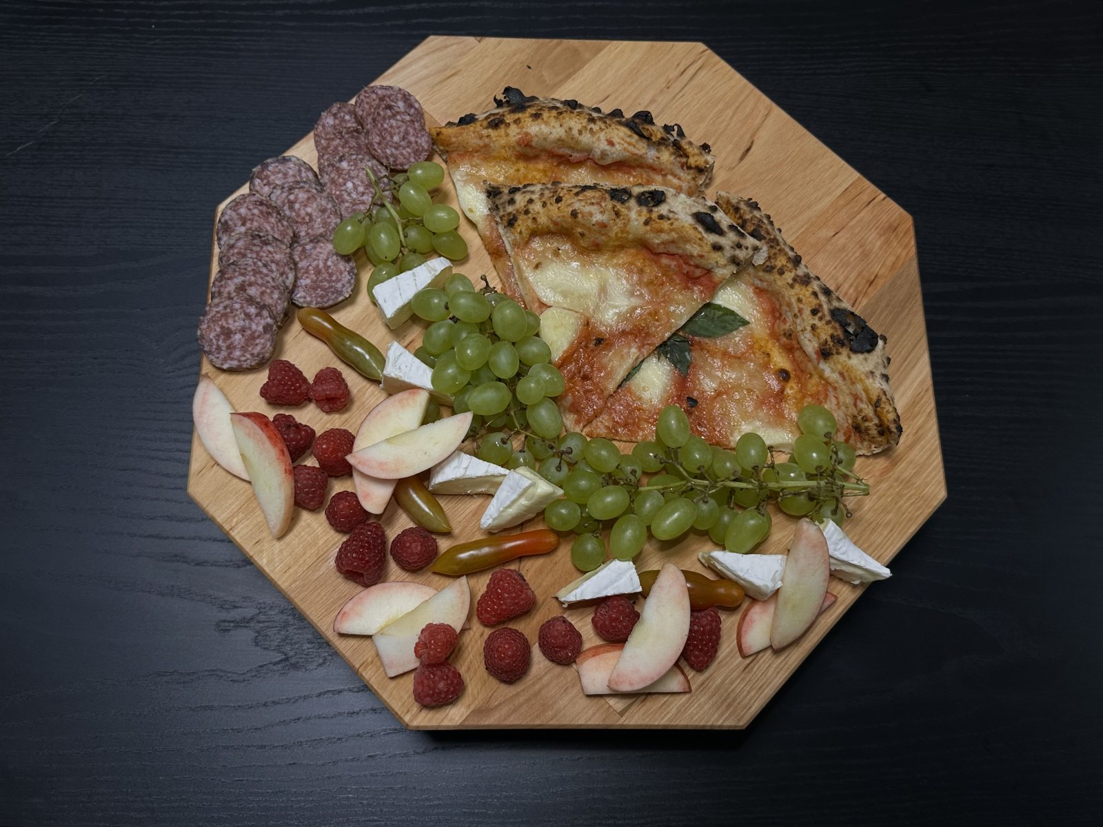 Rotējošā koka paplāte Lazy Susan no eļļota alkšņa
