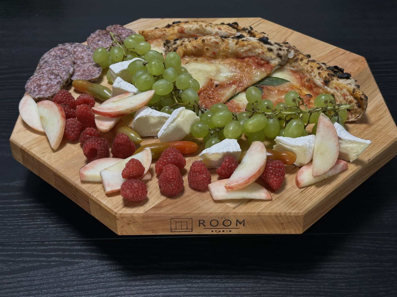 Rotējošā koka paplāte Lazy Susan no eļļota alkšņa